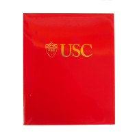 USC Trojans Cardinal Glossy Shield Logo Folder
